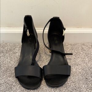 MICHAEL Michael Kors Black Open-Toe Heels